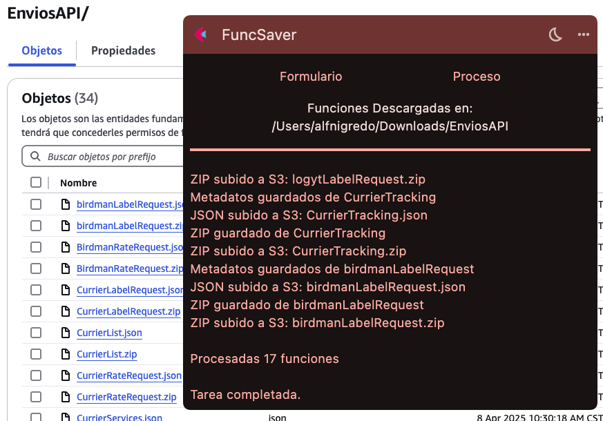Finalizado FuncSaver